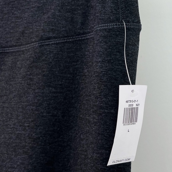 NWT Old Navy High Waisted CozeCore Heathered Stirrup Leggings Dark Grey - Picture 9 of 12